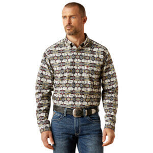 Ariat Tomas Fitted LS Grey Southwest