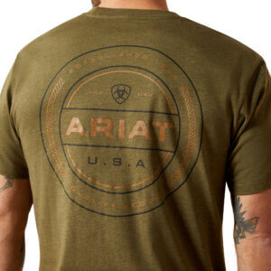 Ariat Ropers Seal SS Tee Military Heather