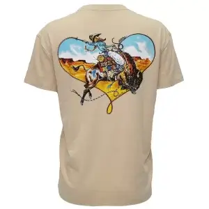 Hooey Buffalo Heart Tan Tee