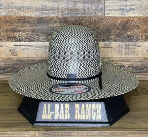 American Hat Black Grey Natural 5535 Open Crown 2C-Black