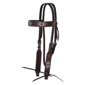 Southwestern Beaded Browband Headstall