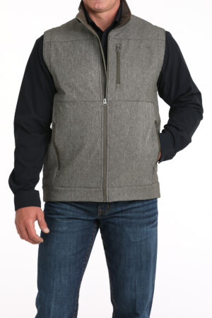 Cinch Bonded Logo Vest CC Heather Olive