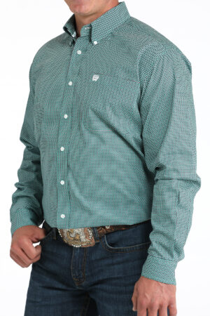 Cinch Block Print LS Turquoise/Purple