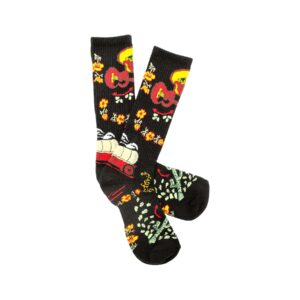Lucky Chuck® Fringe Nudie Black Performance Sock