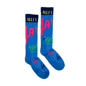 Lucky Chuck® Cactus Alley-Moo Blue Performance Sock
