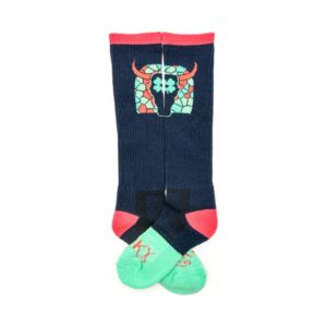 Lucky Chuck Logo Teal Performance Sock