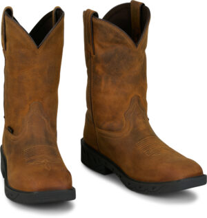 Justin Prodigy H20/Steel Toe Trencher Brown 11" Brown