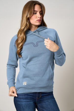 Kimes Outlier Printed Hoodie Carbon Blue