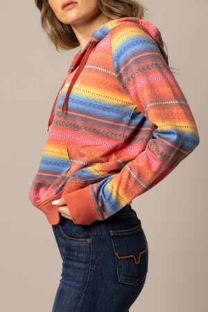 Kimes Ranch Kenzie Printed Pullover Hoodie Red