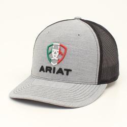 Ariat Mexico Shied Grey Snapback