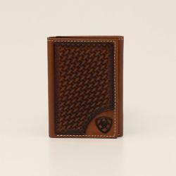 Ariat Trifold Basketweave Wallet
