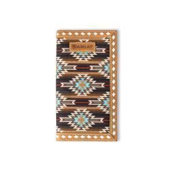 Ariat Southwestern Diamond Lacing Brown Rodeo Wallet