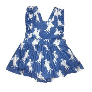Shea Baby Raring Horse Cross Rompers