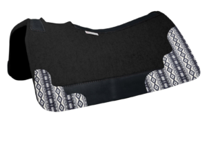 5 Star All Around 7/8" Black w/Beaded Blue Tribal 30" x 30"