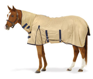 Equi-Essentials Combo Fly Sheet w/Belly Band Tan/Navy