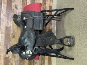 Used Wyoming Saddlery Black Cordura 15" w/Pockets