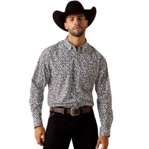 Ariat Janson Team Classic Long Sleeve White/Grey