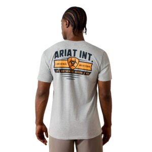 Ariat Banner Badge Grey Tee