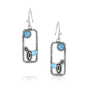 Montana Silversmiths Desert Mirage Turquoise Earrings