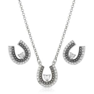 Montana Silversmith Lovely and Lucky Horseshoe Jewelry Set