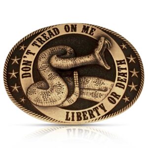 Montana Silversmiths Liberty or Death Heritage Buckle