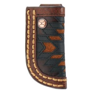 Hooey Kai Black/Brown/Tan Patchwork Knife Sheath