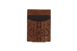 Hooey Monterrey Brown Embossed Money Clip