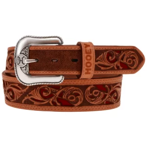 Hooey Top Notch Belt - Natural/Red