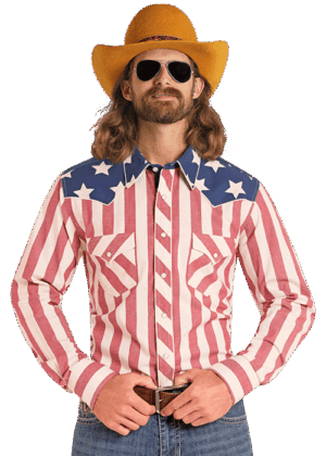 Rock & Roll x Dale Brisby Americano Snap Long Sleeve