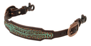 Turquoise Croc Wither Strap
