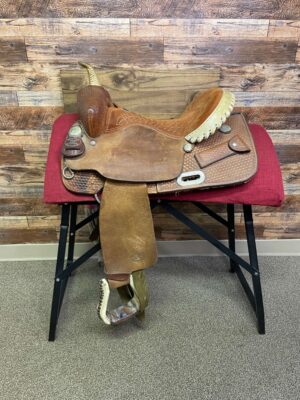 Used 1527 Billy Cook 15.5" Seat Barrel Saddle