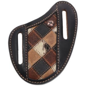 Smackdown Patchwork Pancake Knife Sheath Tan/Black
