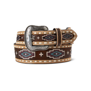 Ariat Southwestern Purple/Teal Step Lace Western Belt
