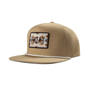Ariat Southwestern Patch Tan Snap Back