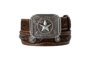 3D Youth Star Conchos Brown Belt