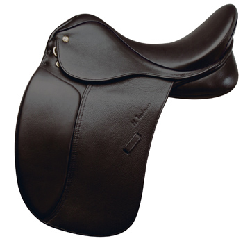 Marcel Toulouse Aachen Black Dressage Saddle - 17.5" Wide