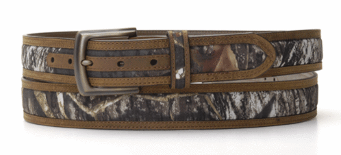 Nocona Mossy Oak Western Belt - Camo/Brown