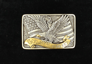 God Bless American Belt Buckle