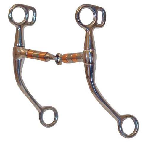 5" Copper Roller Training Snaffle Bit