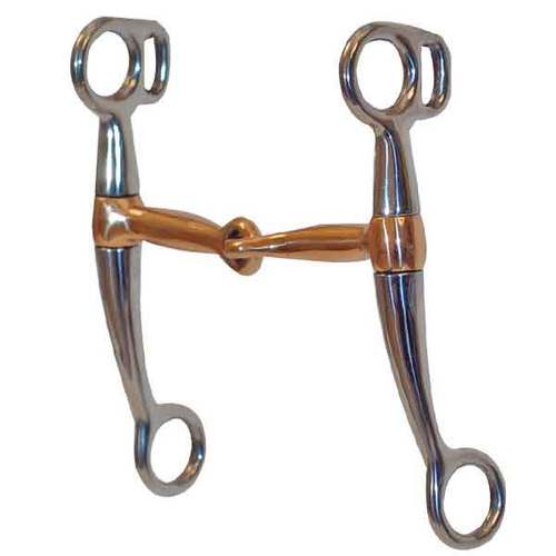 4 3/4" Stainless Steel Copper Mouth Tom Thumb Bit