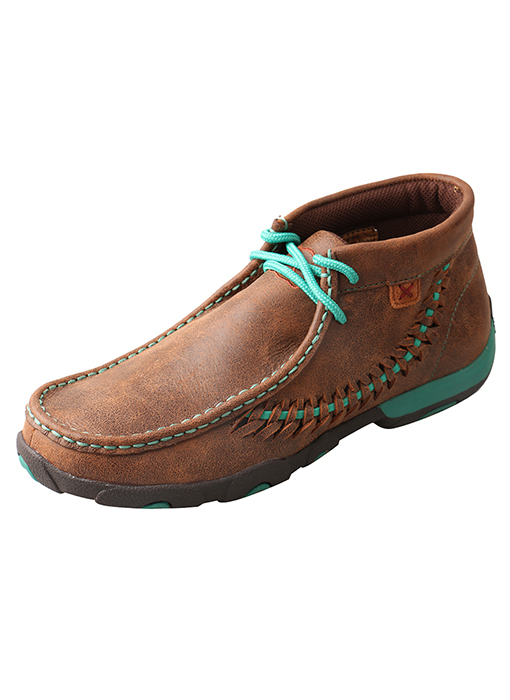 Twisted X Lace Driving Moc - Turquoise