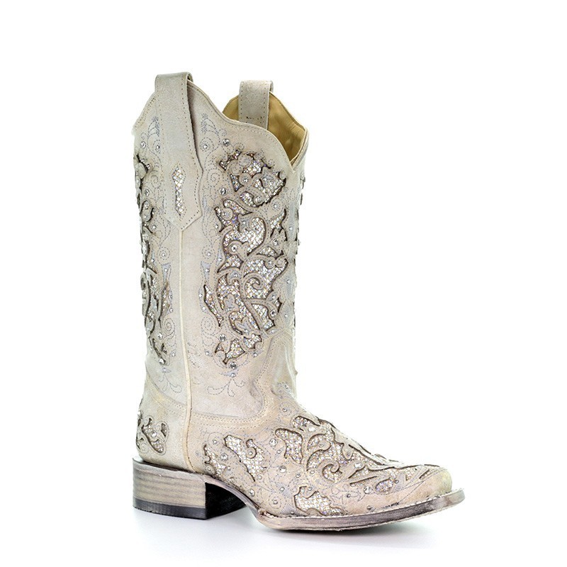 Corral Eliza Gemstone Cowgirl Boots - White