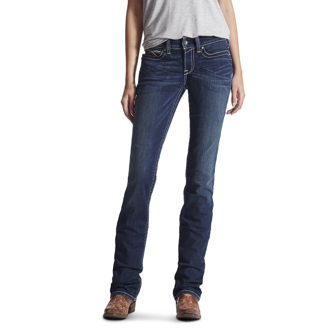 Ariat R.E.A.L. Mid-Rise Ocean Straight Leg Jeans